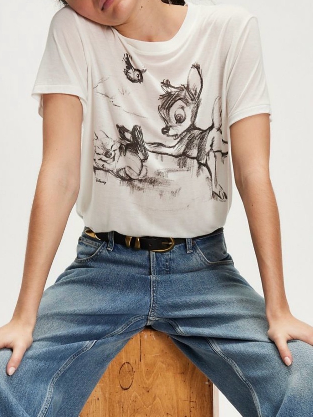 Junk Food Clothing Short-Sleeve Bambi Sketch Tee - Picture 2 of 12
